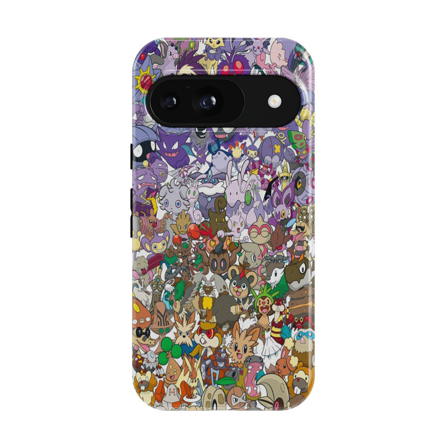 Pokemon Color Spectrum Purple To Brown Google Pixel 9 | 10 Pro Case