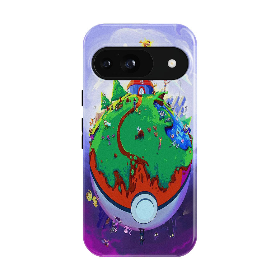 Pokemon Poster Earth Pokeballs Google Pixel 9 | 10 Pro Case