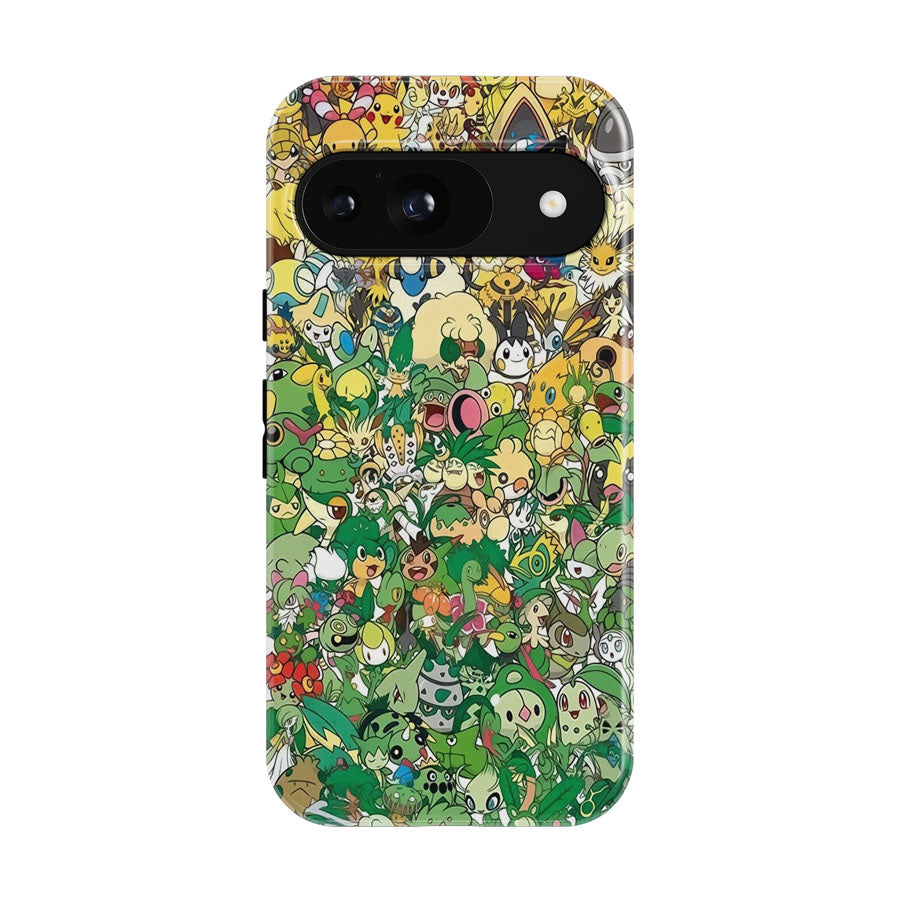 Pokemon Yellow And Green Characters Google Pixel 9 | 10 Pro Case