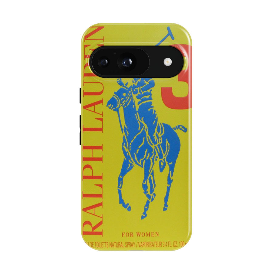 Polo Ralph Lauren Big Pony 3 Yellow Parfume Google Pixel 9 | 10 Pro Case
