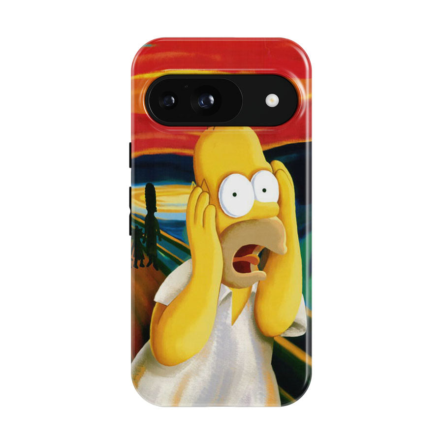 Scary Painting Scream Homer J Simpsons Google Pixel 9 | 10 Pro Case