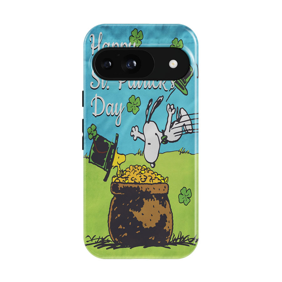 Snoopy And Woodstock St Patricks Day Google Pixel 9 | 10 Pro Case