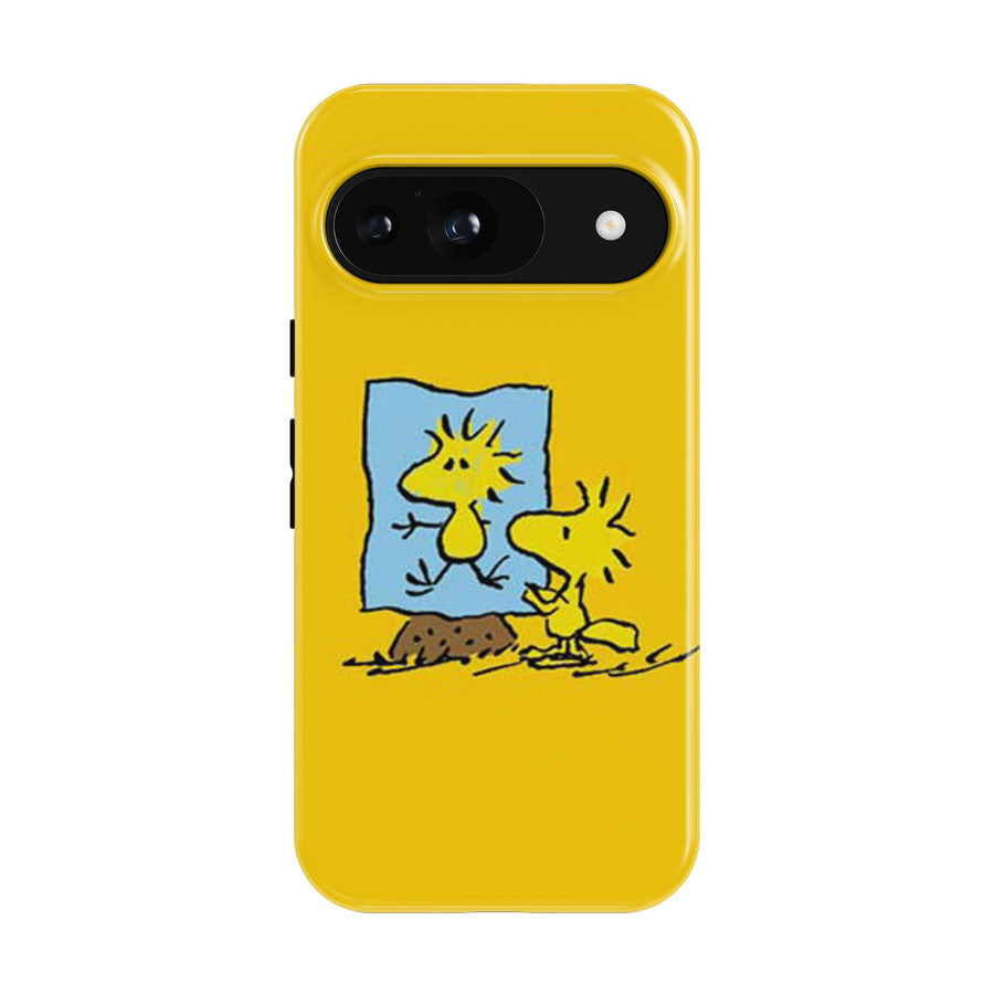 Snoopy Woodstock Painting Google Pixel 9 | 10 Pro Case