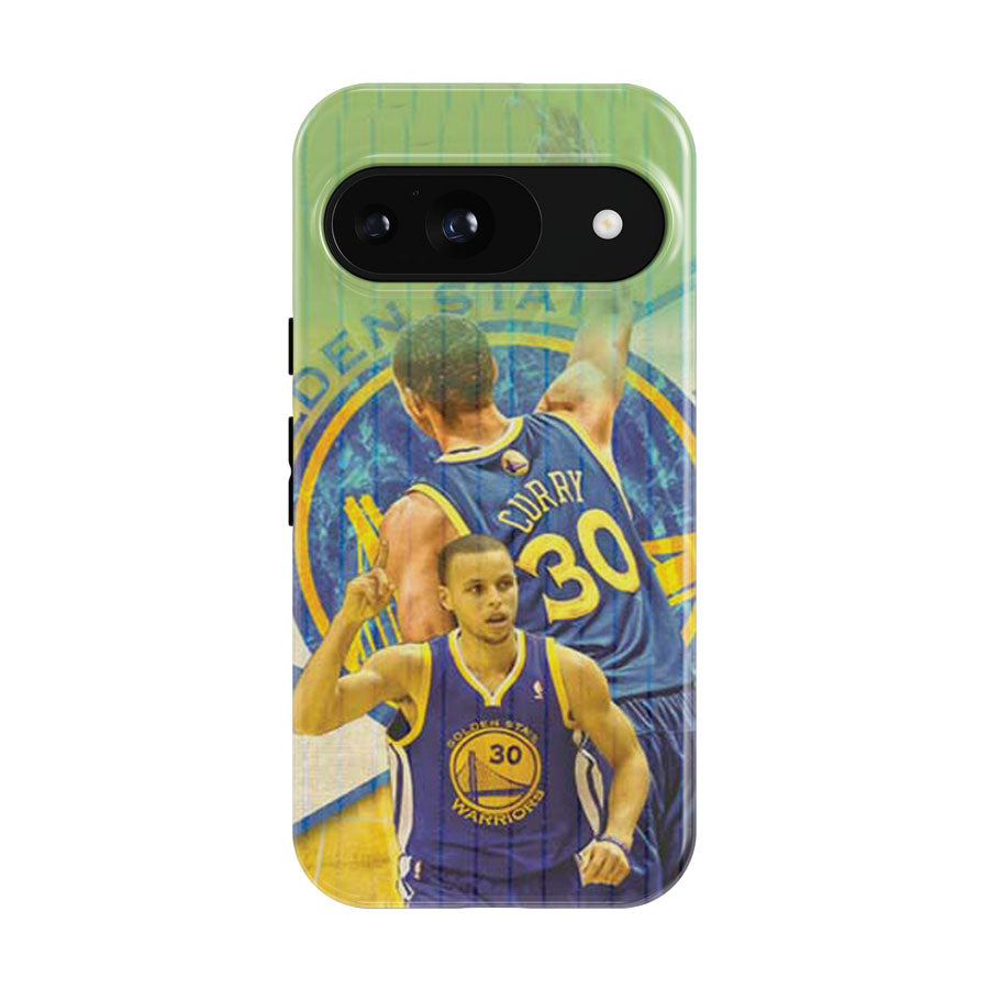 Stephen Curry Pinstripes Overlap Google Pixel 9 | 10 Pro Case