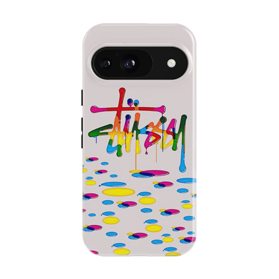 Stussy Drops Of Paint Google Pixel 9 | 10 Pro Case