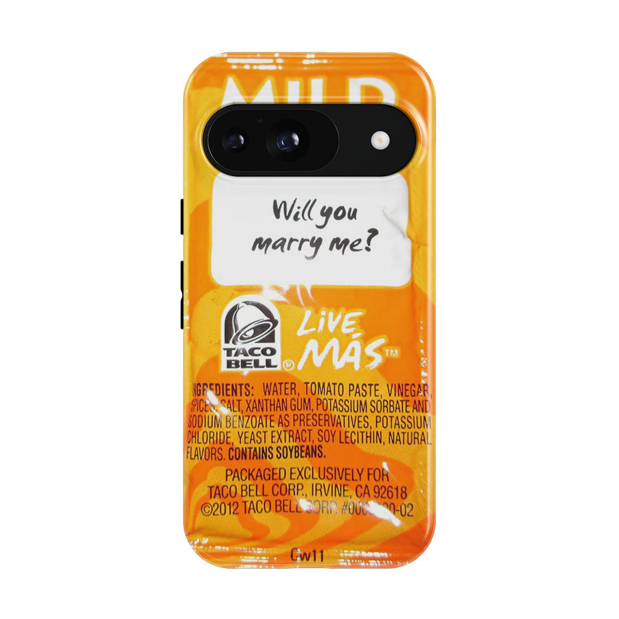 Taco Bell Sauce Mild Google Pixel 9 | 10 Pro Case