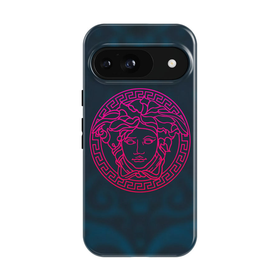 Versace Pink Pattern Google Pixel 9 | 10 Pro Case