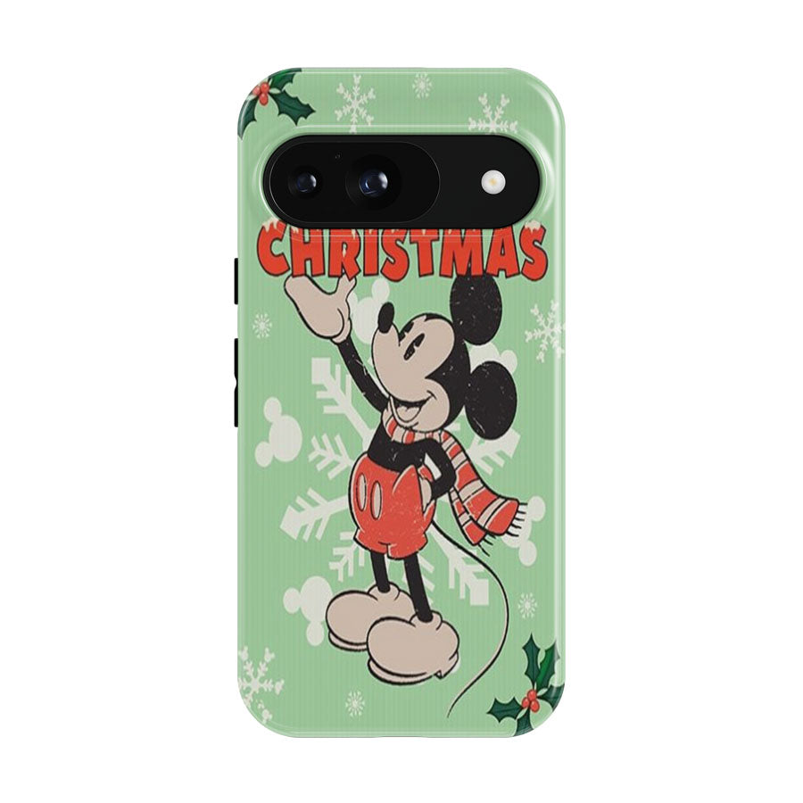 Vintage Mickey Merry Christmas Google Pixel 9 | 10 Pro Case