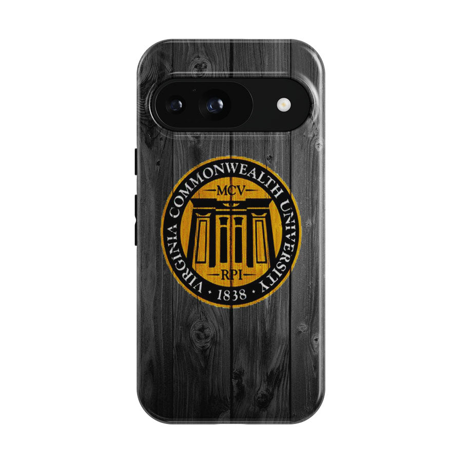 Virginia Commonwealth University 1838 Logo Dark Wood Google Pixel 9 | 10 Pro Case