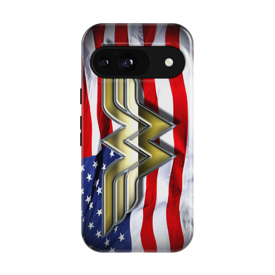 Wonder Woman American Flag Google Pixel 9 | 10 Pro Case