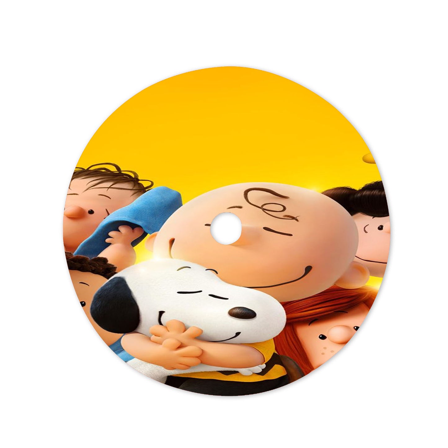 Charlie Brown And Snoopy Hugs The Peanuts Movie Poster Christmas Tree Skirt 36 X 36 Inch