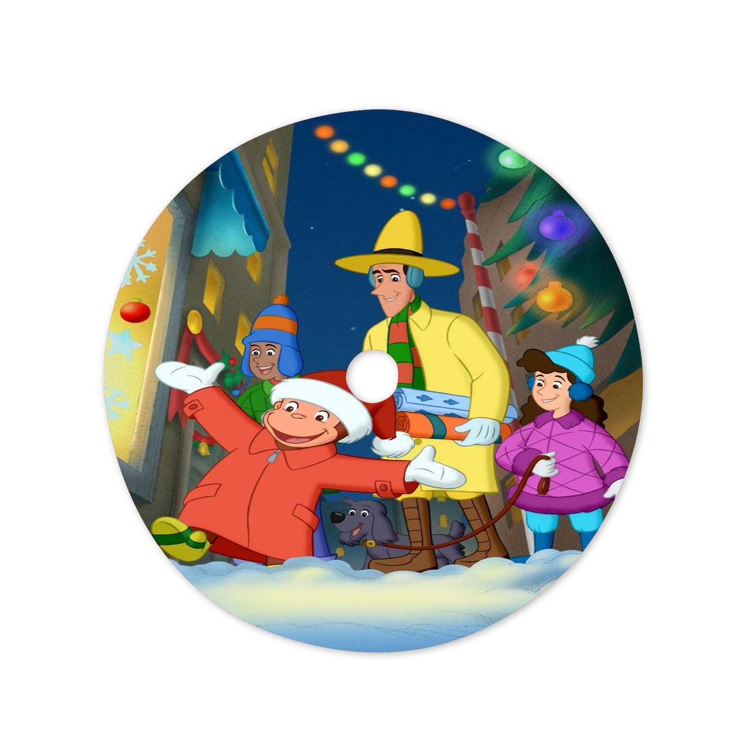 Curious George And Friends Christmas Tree Skirt 36 X 36 Inch
