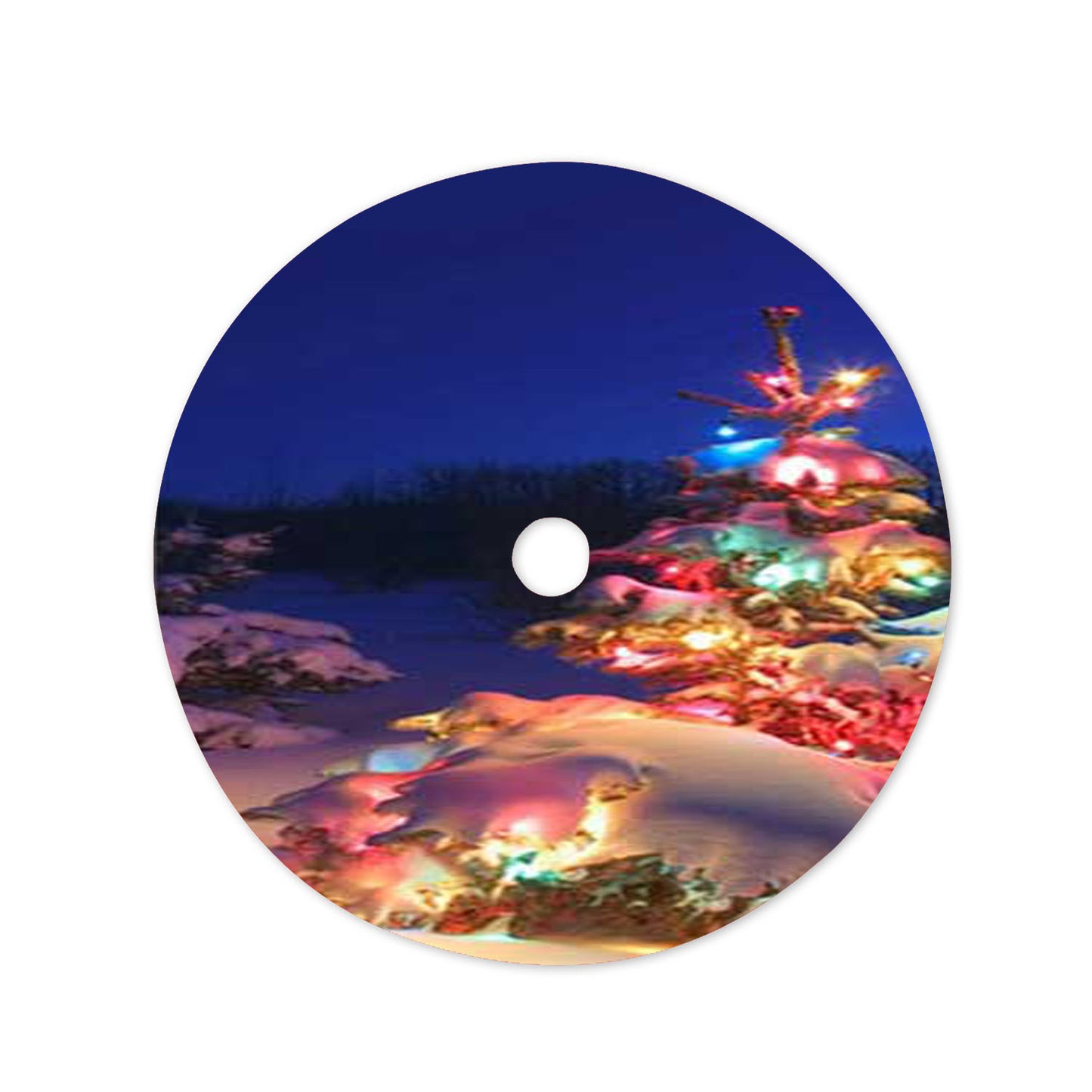 Tree Lit Up Christmas Tree Skirt 36 X 36 Inch