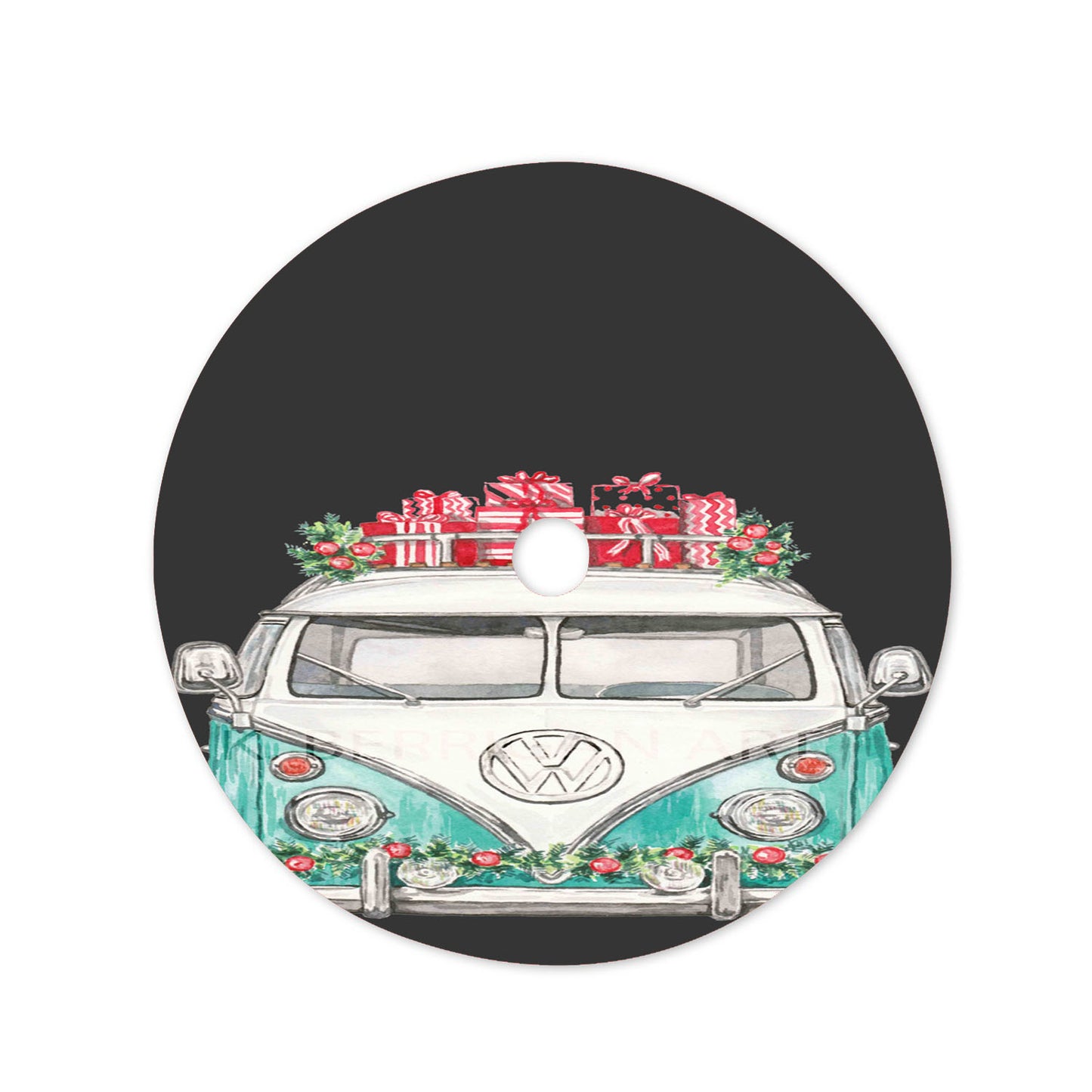 Vw Christmas Tree Skirt 36 X 36 Inch