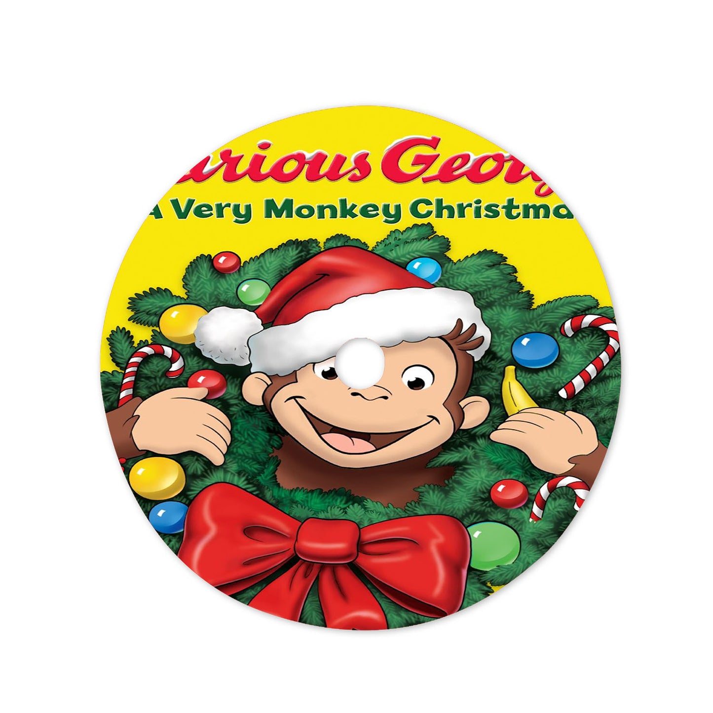 Curious George A Very Monkey Christmas Christmas Tree Skirt 36 X 36 Inch