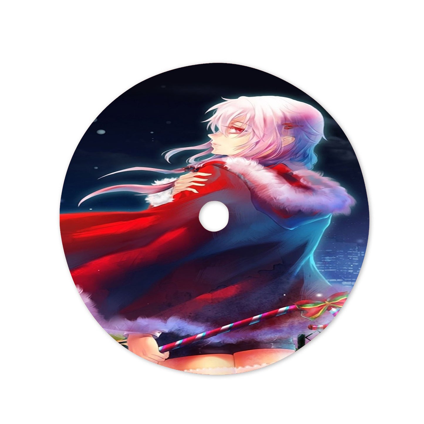 Inori Yuzuriha Red Dress Anime Girl Guilty Crown Christmas Tree Skirt 36 X 36 Inch
