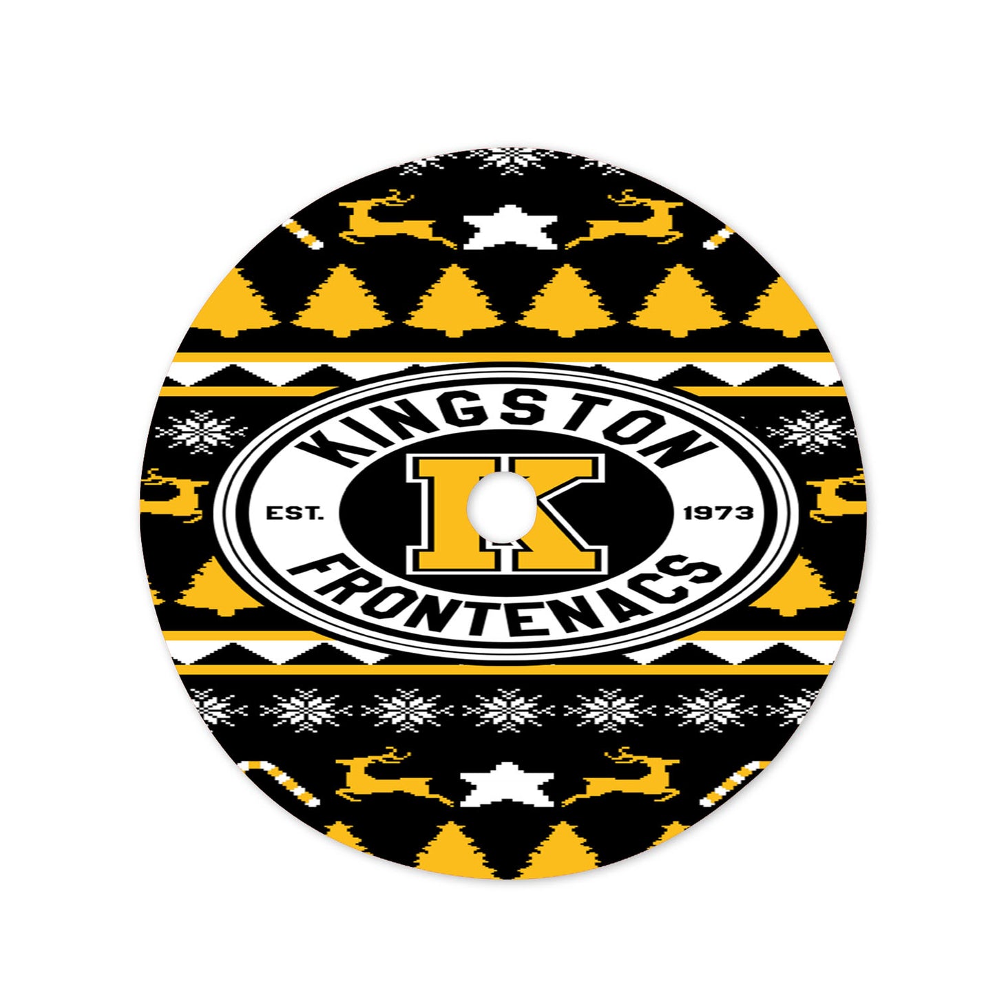 Kingston Frontenacs Sweater Christmas Tree Skirt 36 X 36 Inch
