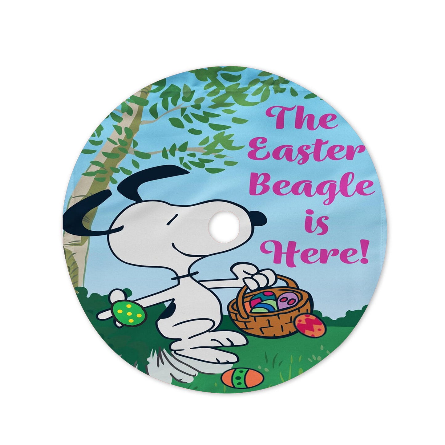 Peanuts Easter Beagle Is Here Snoopy Christmas Tree Skirt 36 X 36 Inch