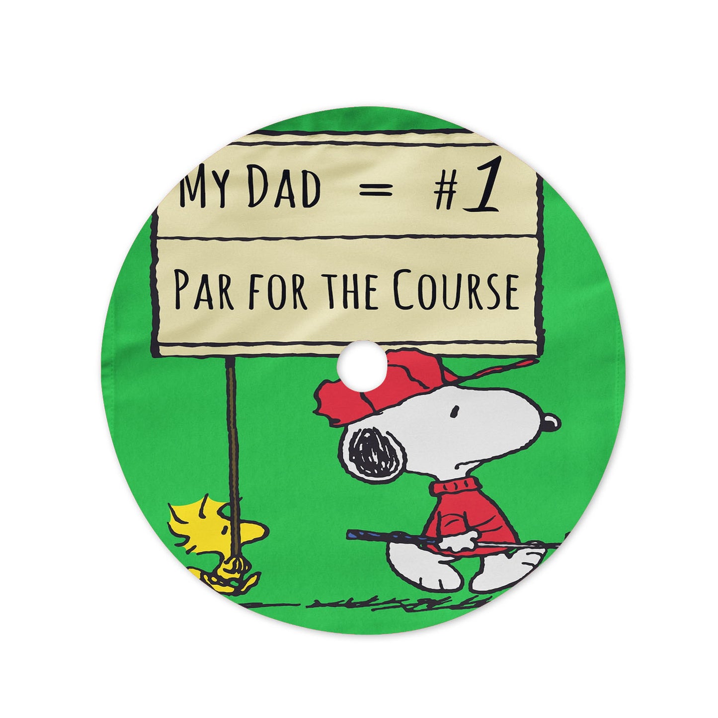 Peanuts Par For The Course Christmas Tree Skirt 36 X 36 Inch