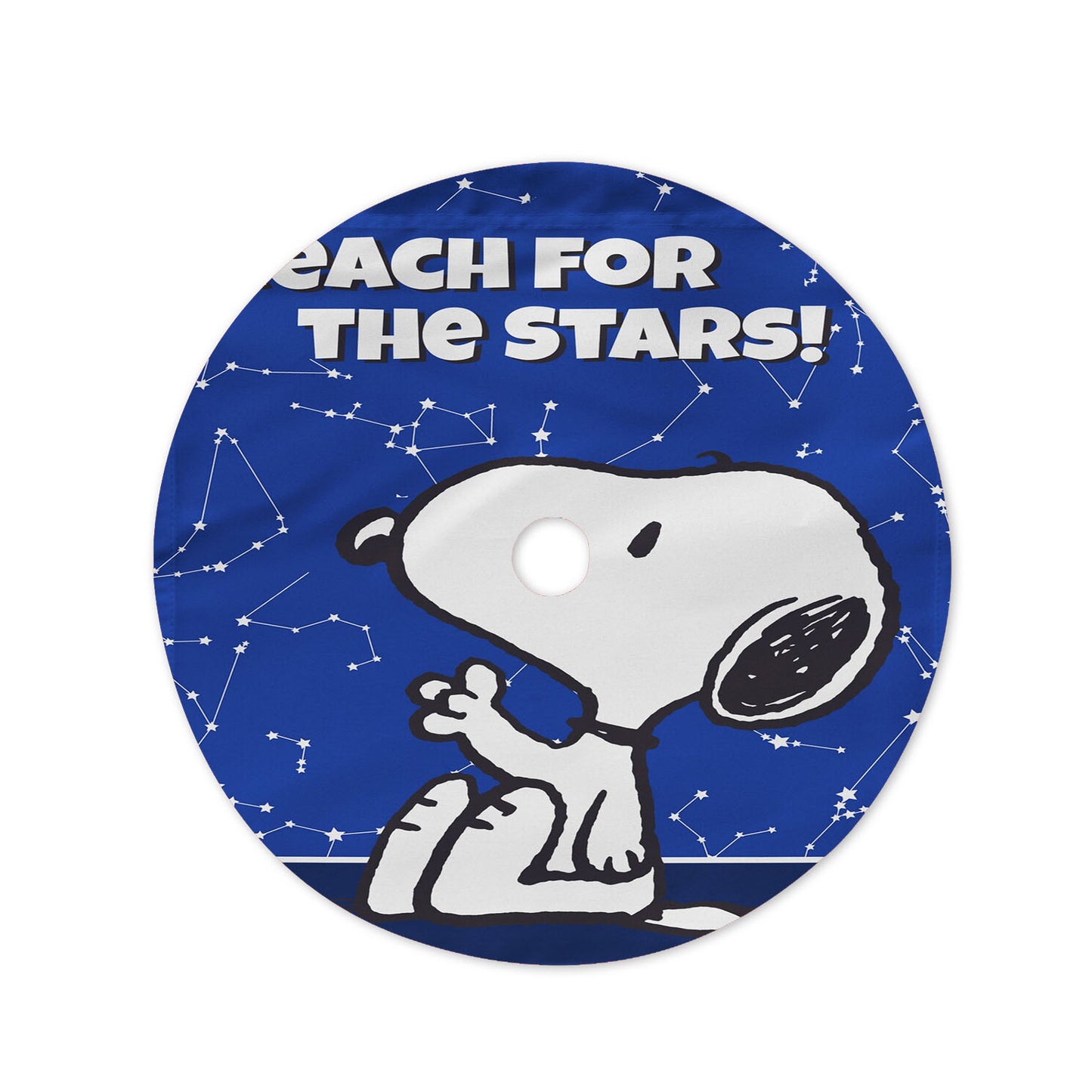 Peanuts Reach For The Stars Snoopy Christmas Tree Skirt 36 X 36 Inch