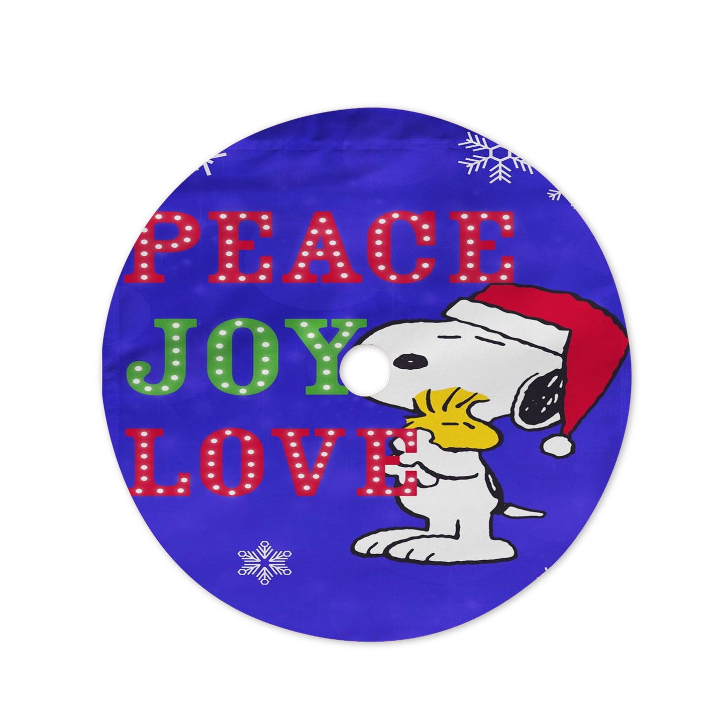 Peanuts Snoopy And Woodstock Christmas Christmas Tree Skirt 36 X 36 Inch