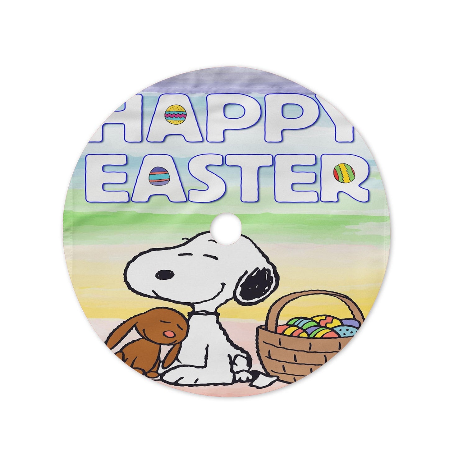 Peanuts Snoopy Easter Christmas Tree Skirt 36 X 36 Inch