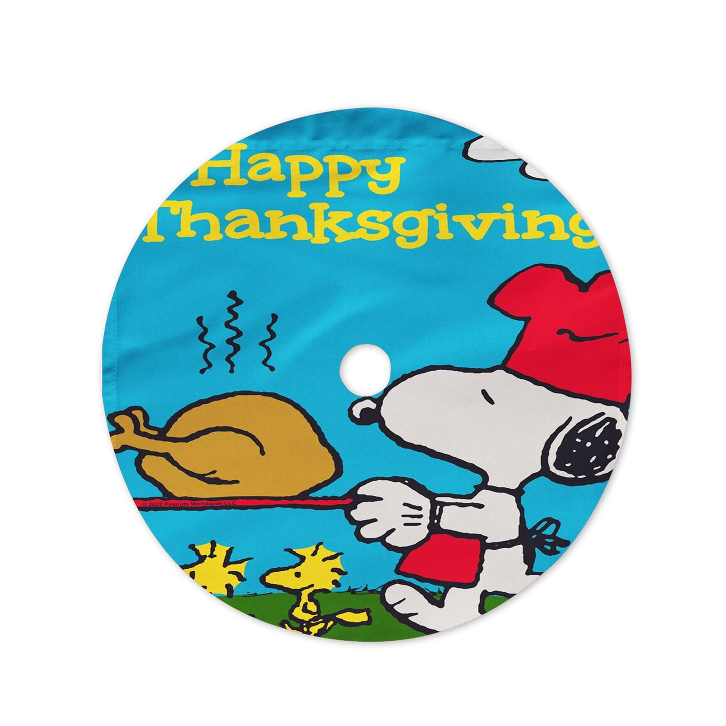 Peanuts Thanksgiving Snoopy Christmas Tree Skirt 36 X 36 Inch