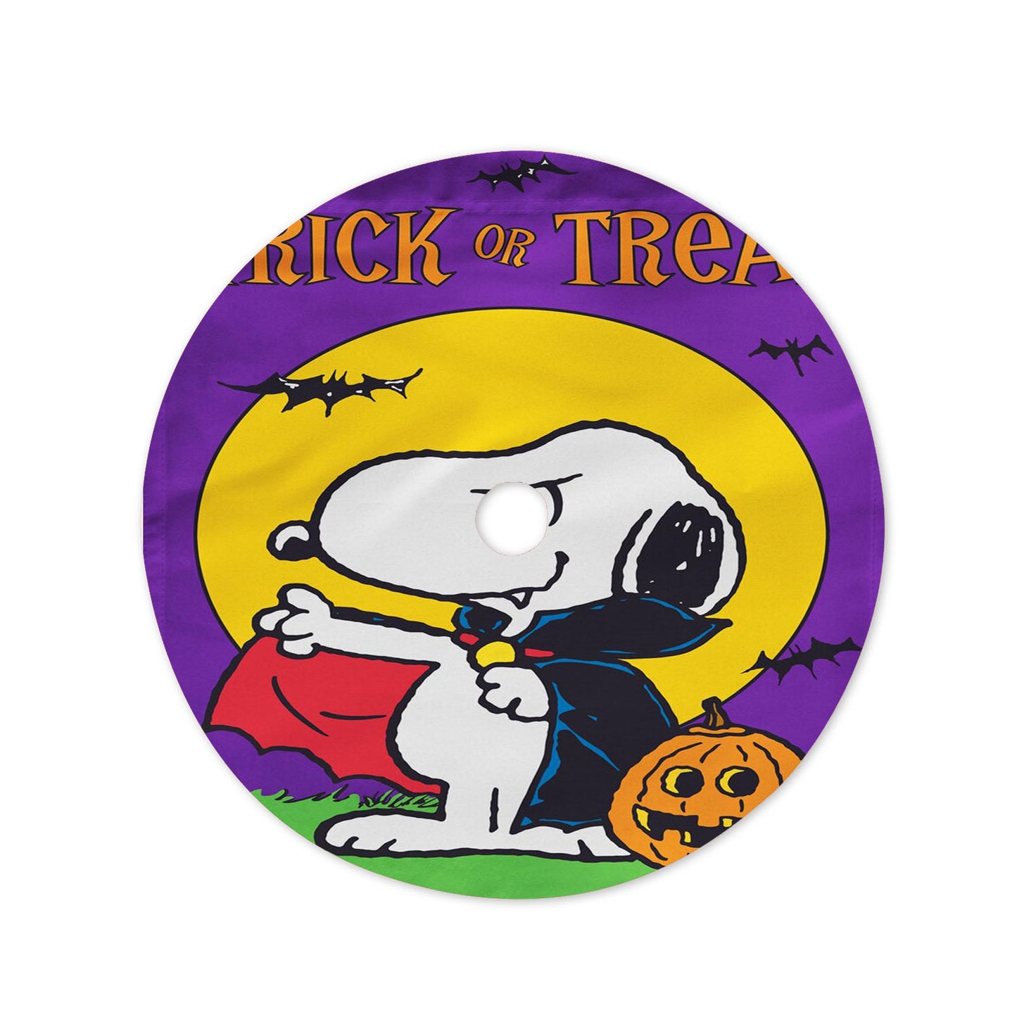 Peanuts Trick Or Treat Vampire Snoopy Christmas Tree Skirt 36 X 36 Inch