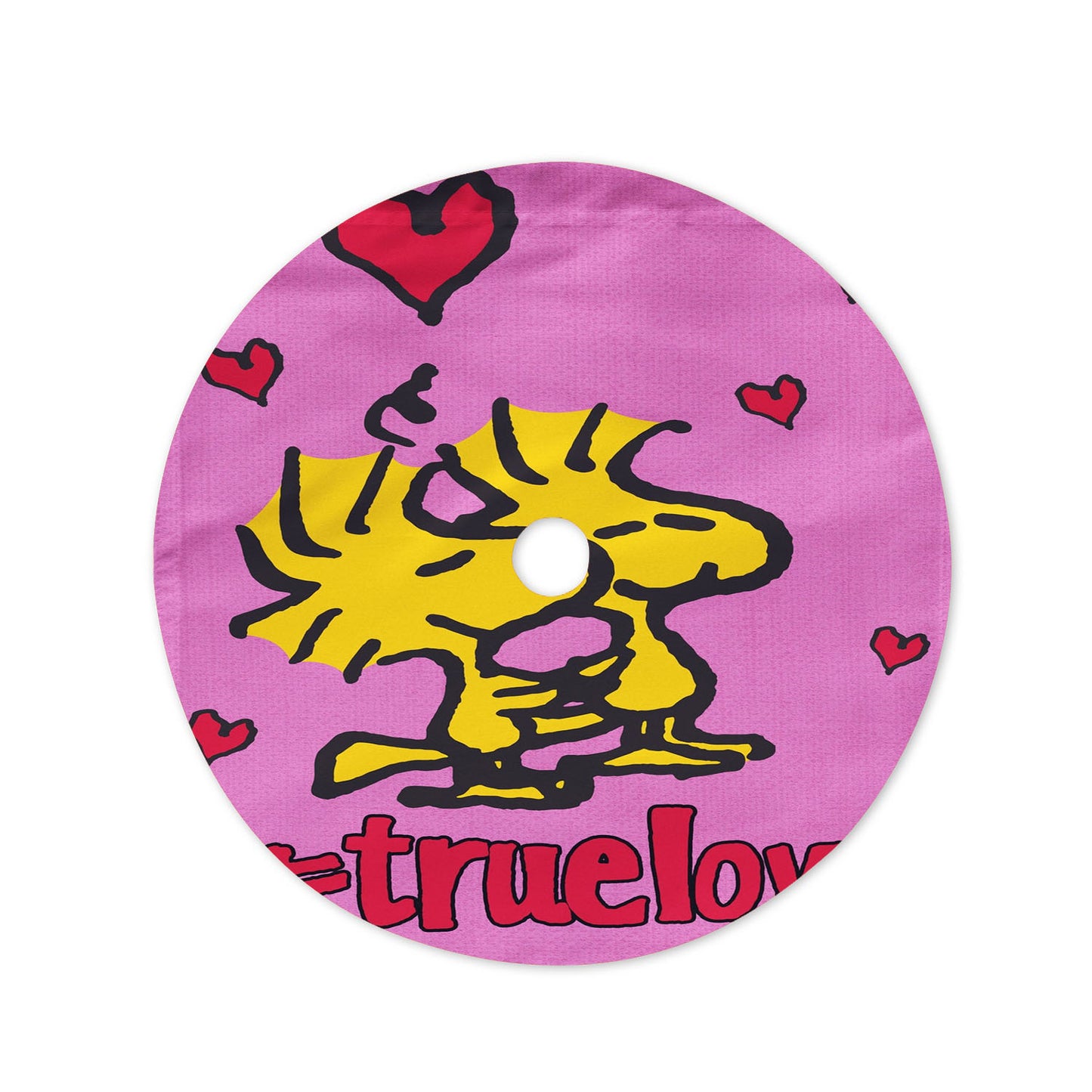 Peanuts Valentines Day Woodstock Christmas Tree Skirt 36 X 36 Inch