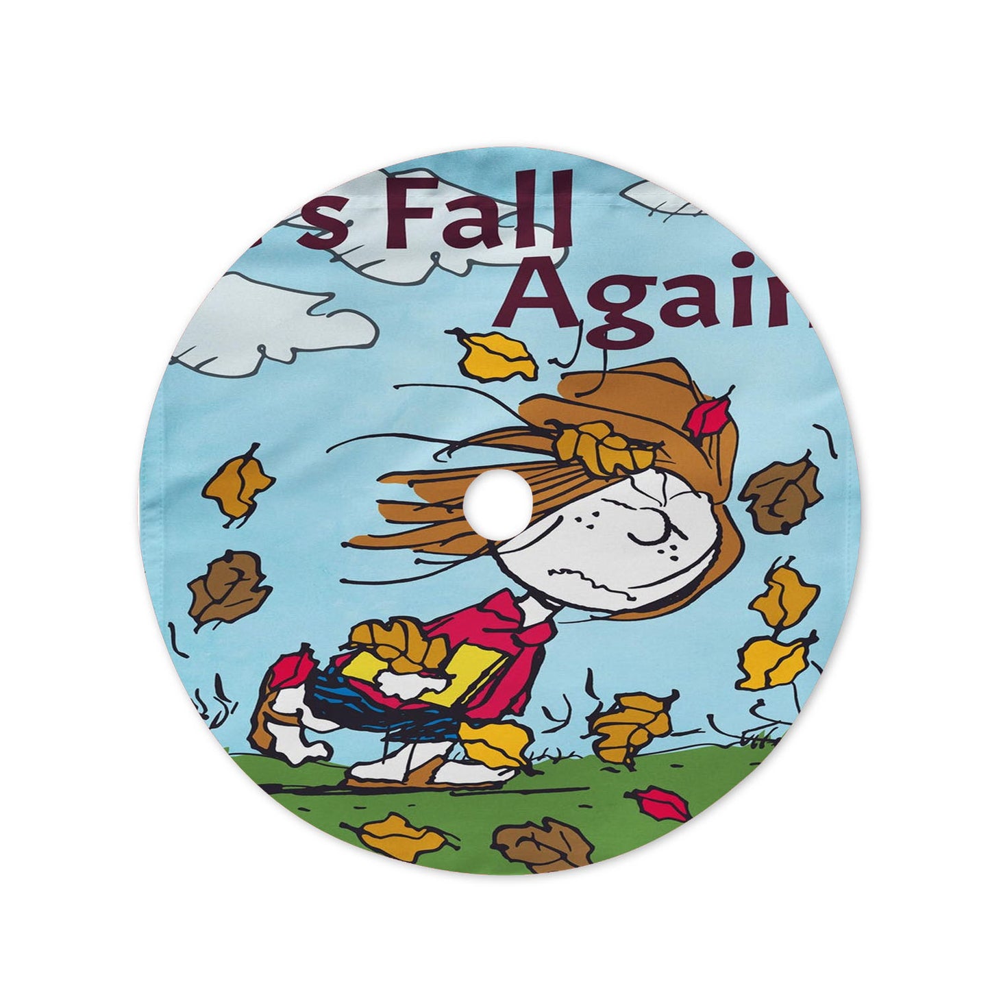 Peppermint Patty Peanuts Fall Christmas Tree Skirt 36 X 36 Inch