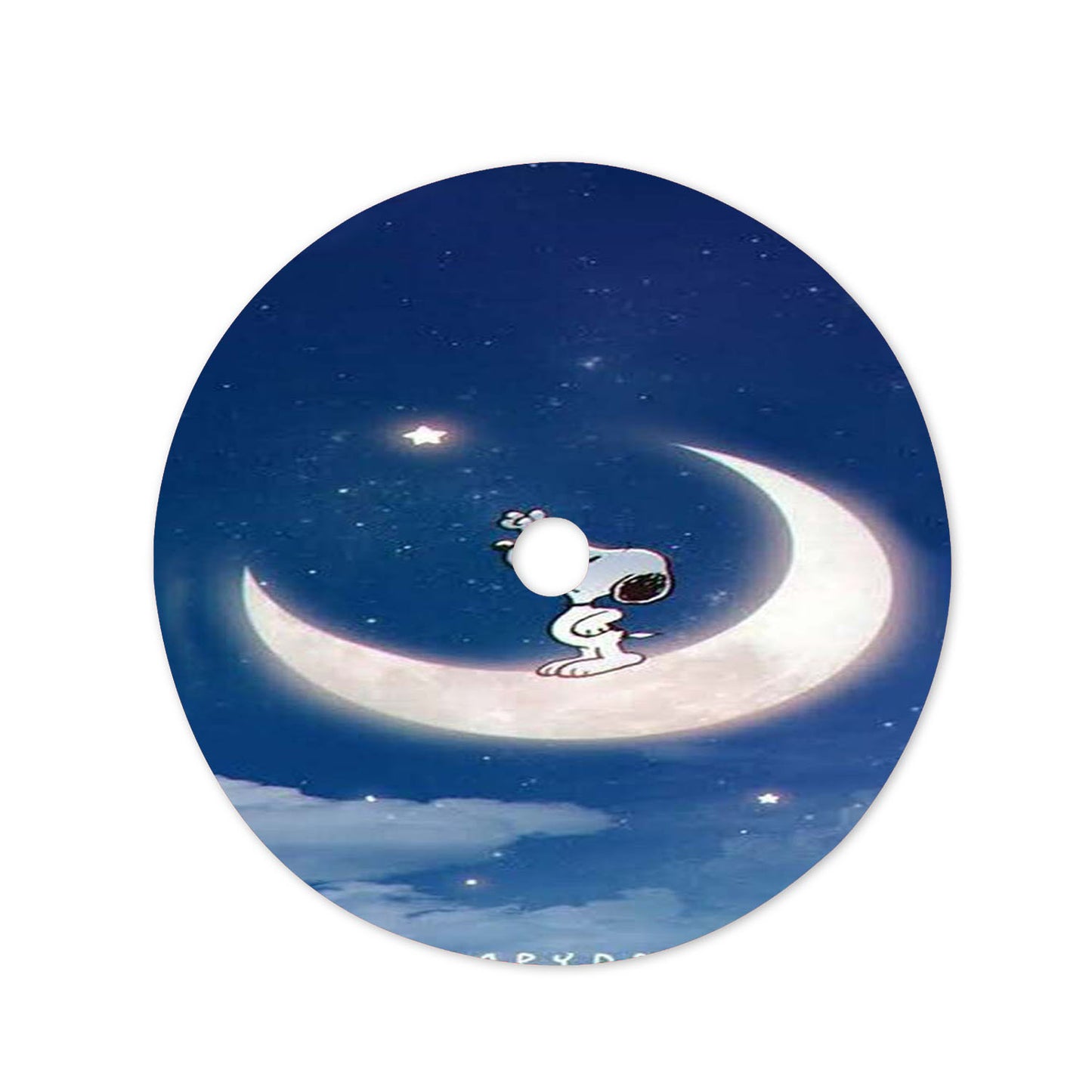 Snoopy Peanuts In Moon Christmas Tree Skirt 36 X 36 Inch