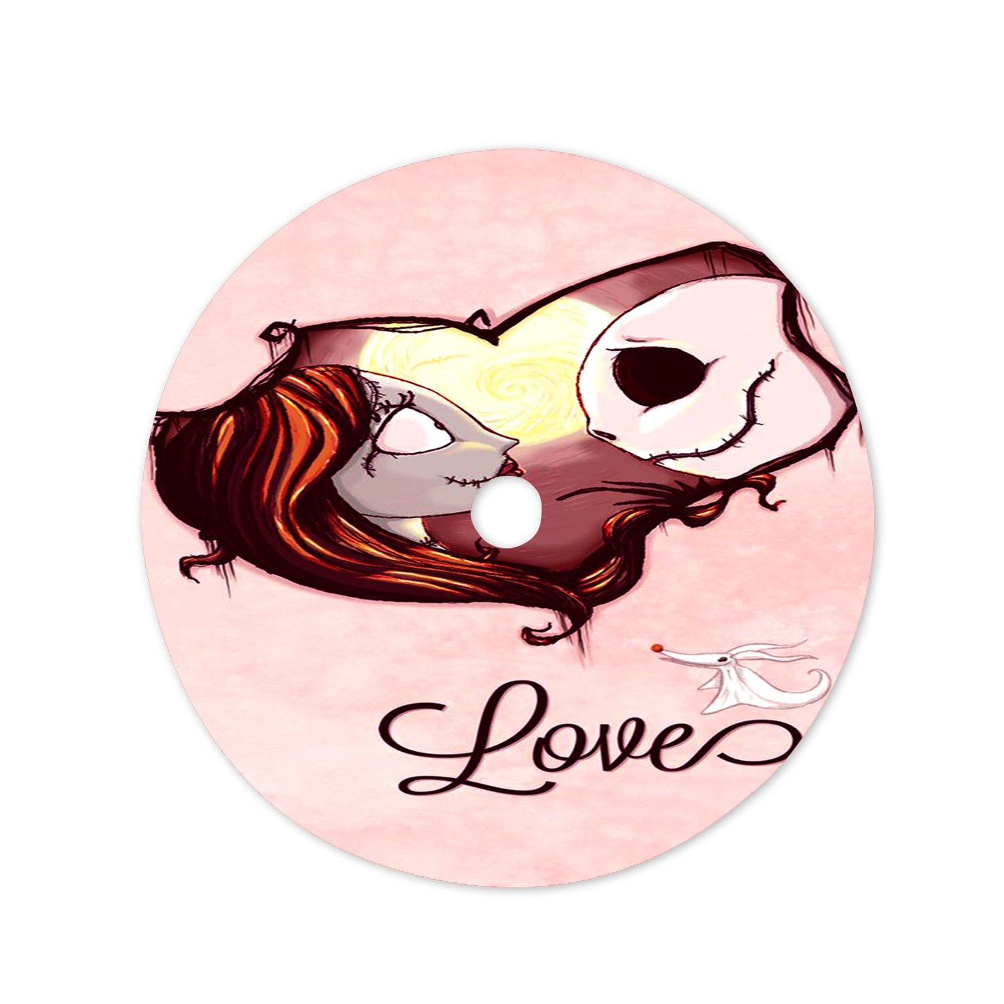 The Nightmare Before Pink Marble Christmas Tree Skirt 36 X 36 Inch