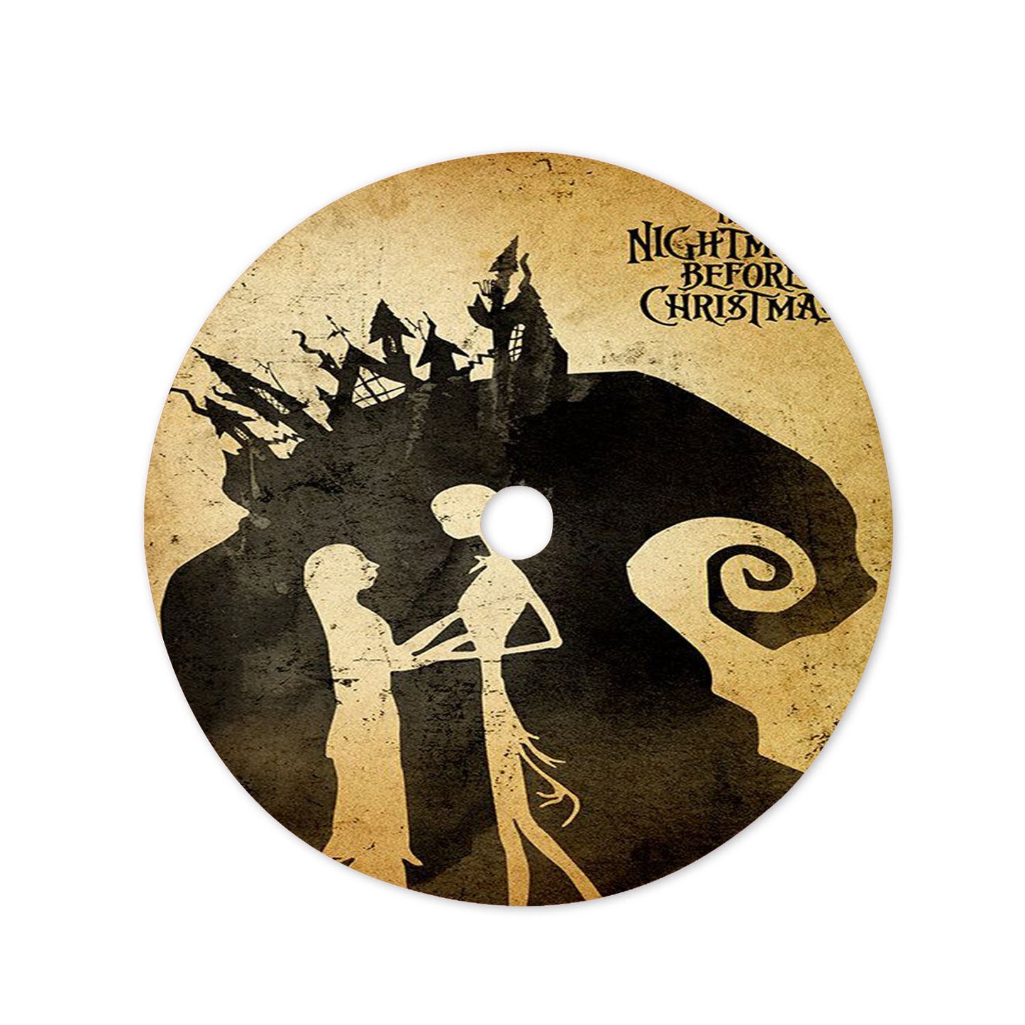 Tim Burton Nightmare Before Christmas Christmas Tree Skirt 36 X 36 Inch