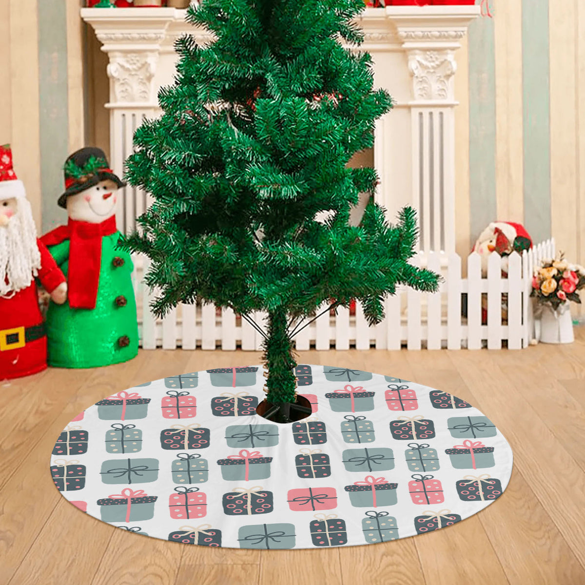 Christmas Patterns Set 02 Christmas Tree Skirt 36 X 36 Inch