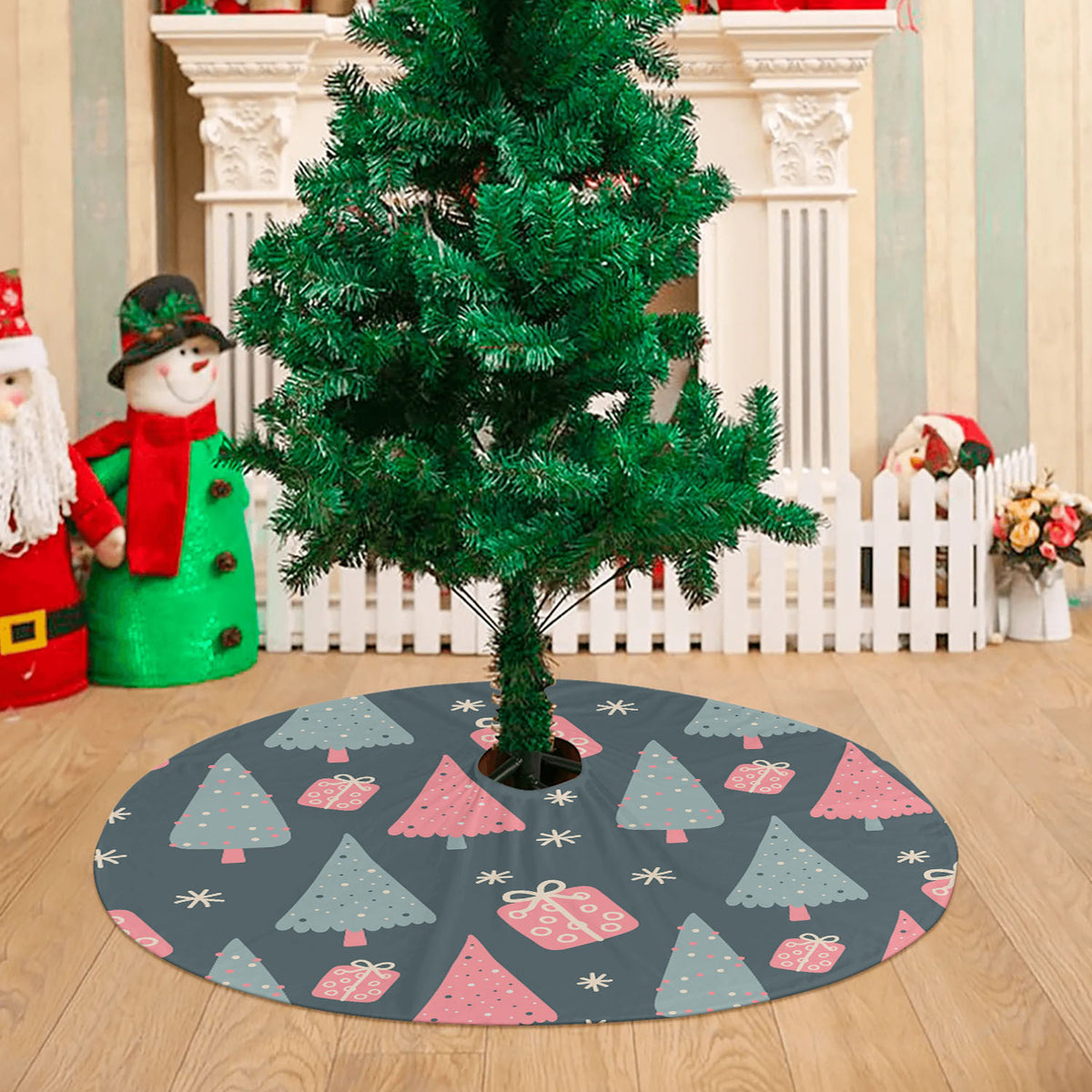 Christmas Patterns Set 03 Christmas Tree Skirt 36 X 36 Inch