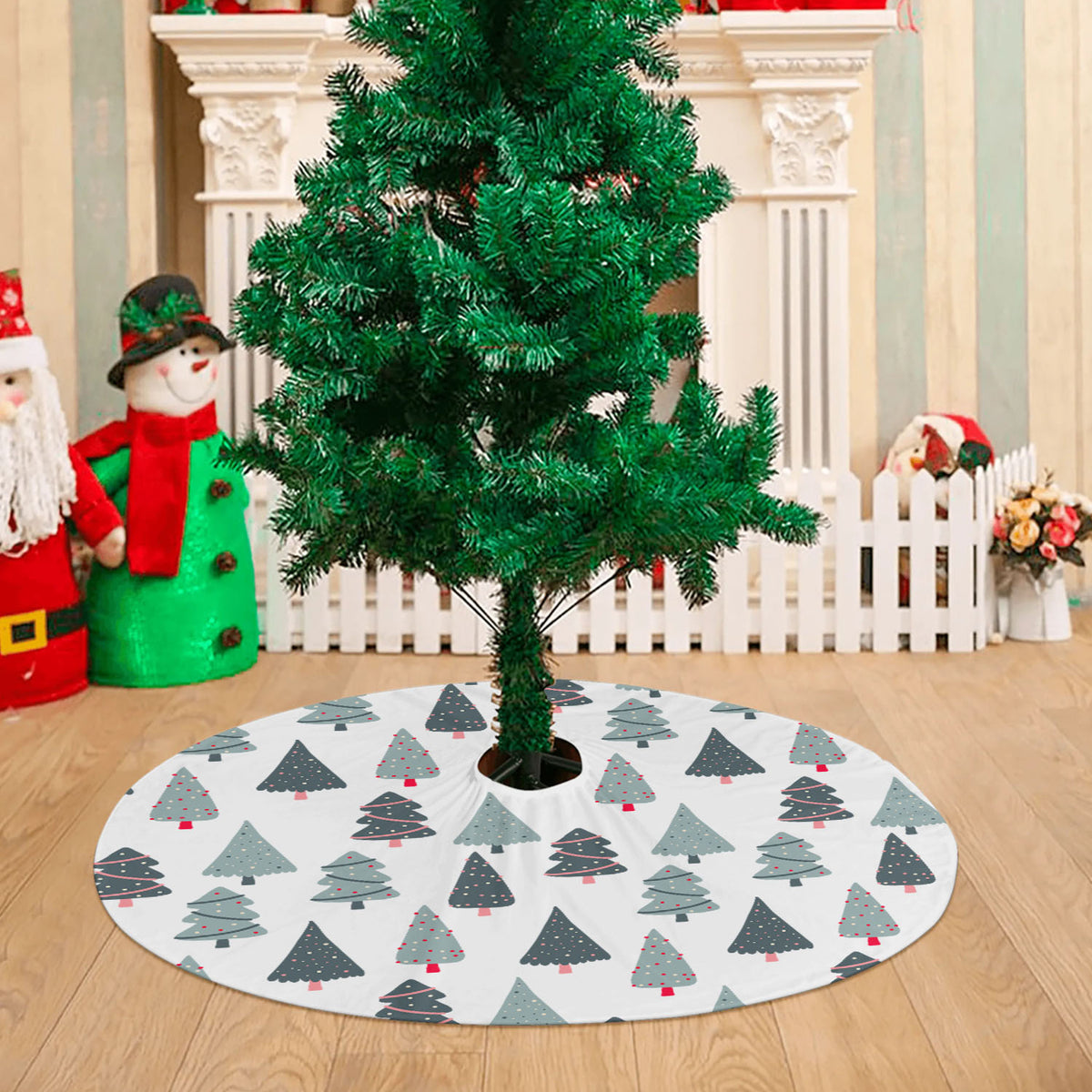 Christmas Patterns Set 04 Christmas Tree Skirt 36 X 36 Inch