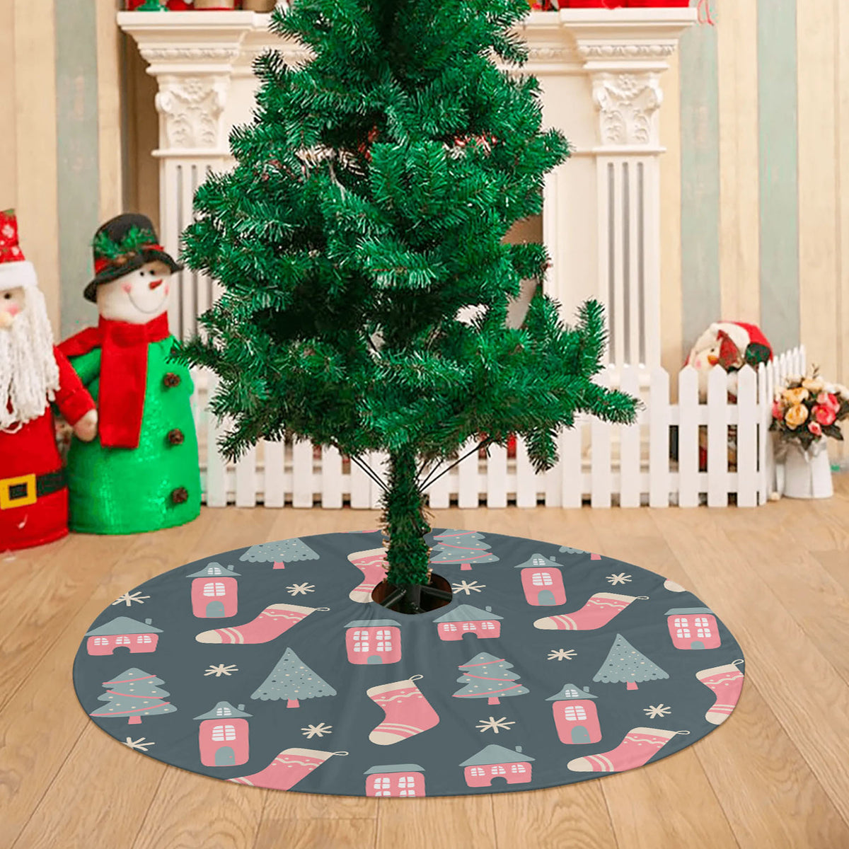 Christmas Patterns Set 07 Christmas Tree Skirt 36 X 36 Inch