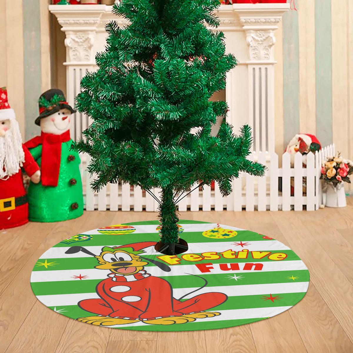 Christmas Pjs Pluto Christmas Tree Skirt 36 X 36 Inch