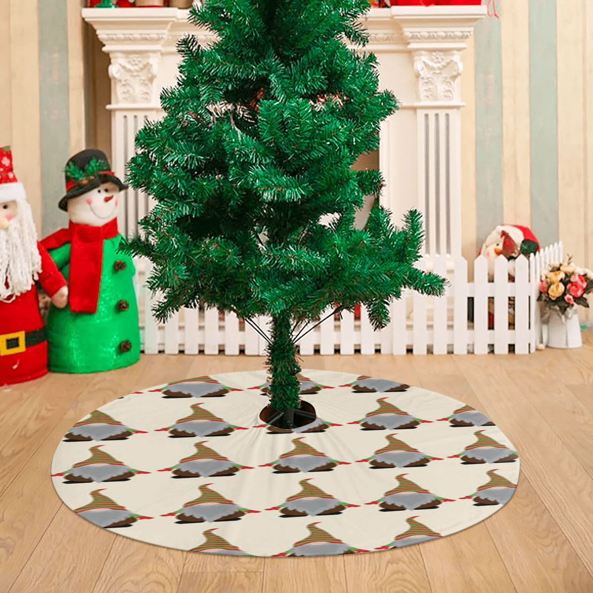 Gonk Pattern - Christmas Christmas Tree Skirt 36 X 36 Inch
