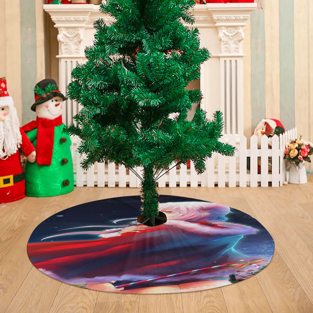 Inori Yuzuriha Christmas Red Dress Anime Girl Guilty Crown Christmas Tree Skirt 36 X 36 Inch