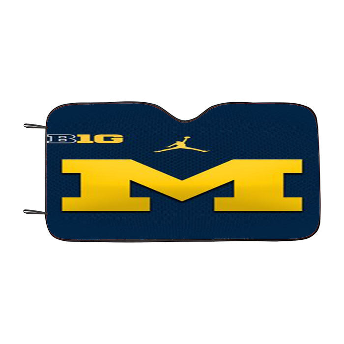 Michigan Wolverines Basketball Car Auto Sun Shade Windshield Cover