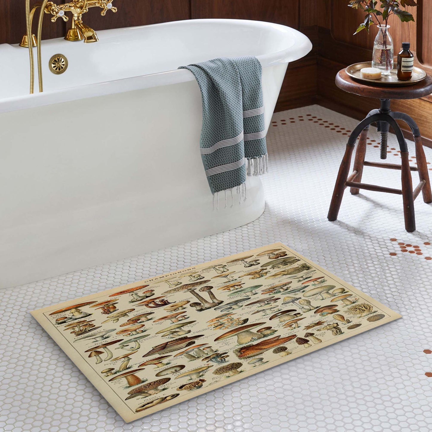 Adolphe Millot'S Mushroom Doormat Floor Mat