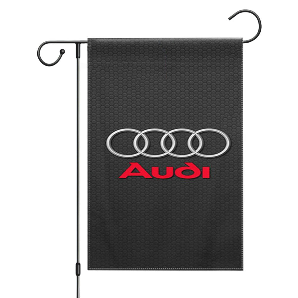 Audi Logo 1 Garden Flags Yard Outdoor Lawn 12 X 18