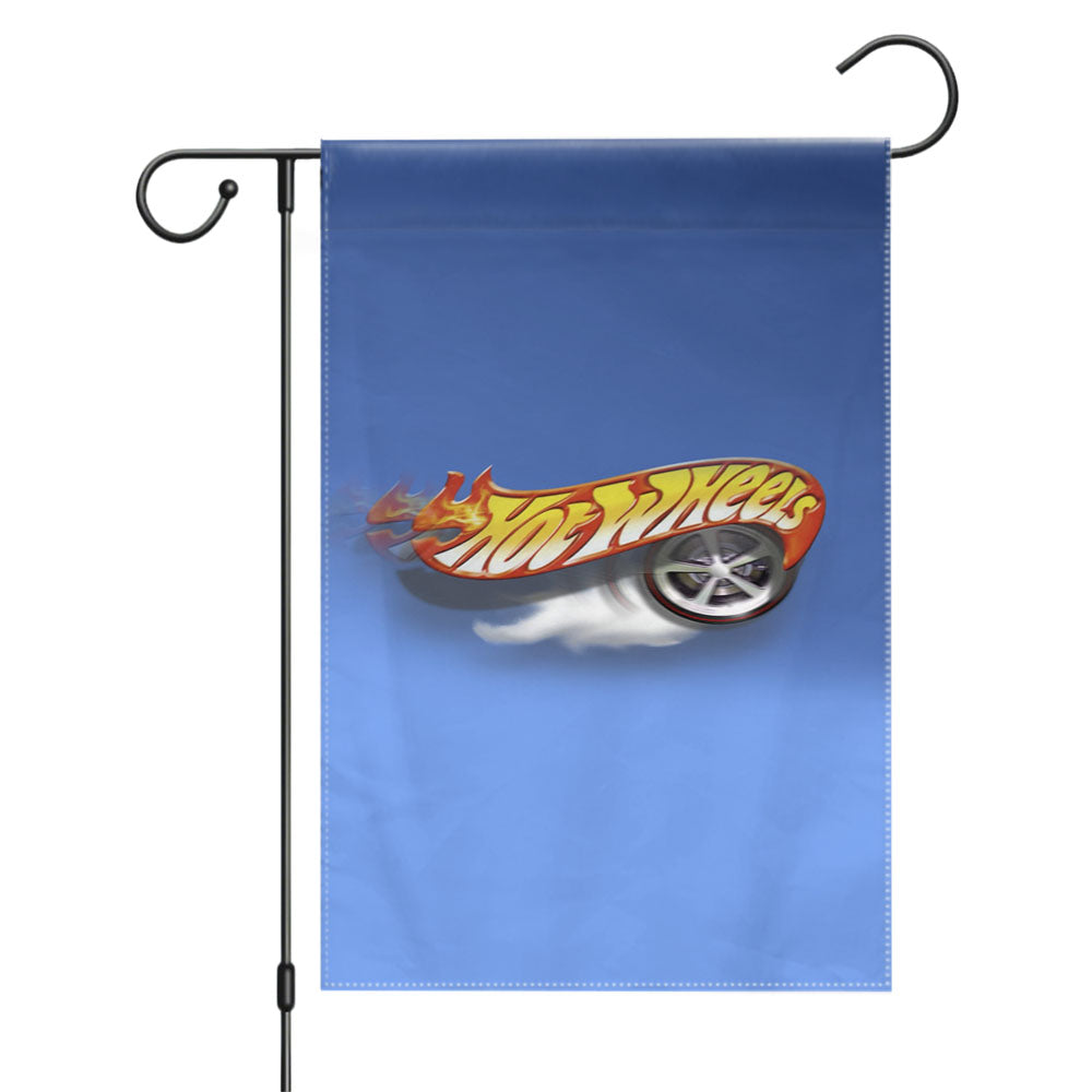 Awesome Hot Wheels Garden Flags Yard Outdoor Lawn 12 X 18