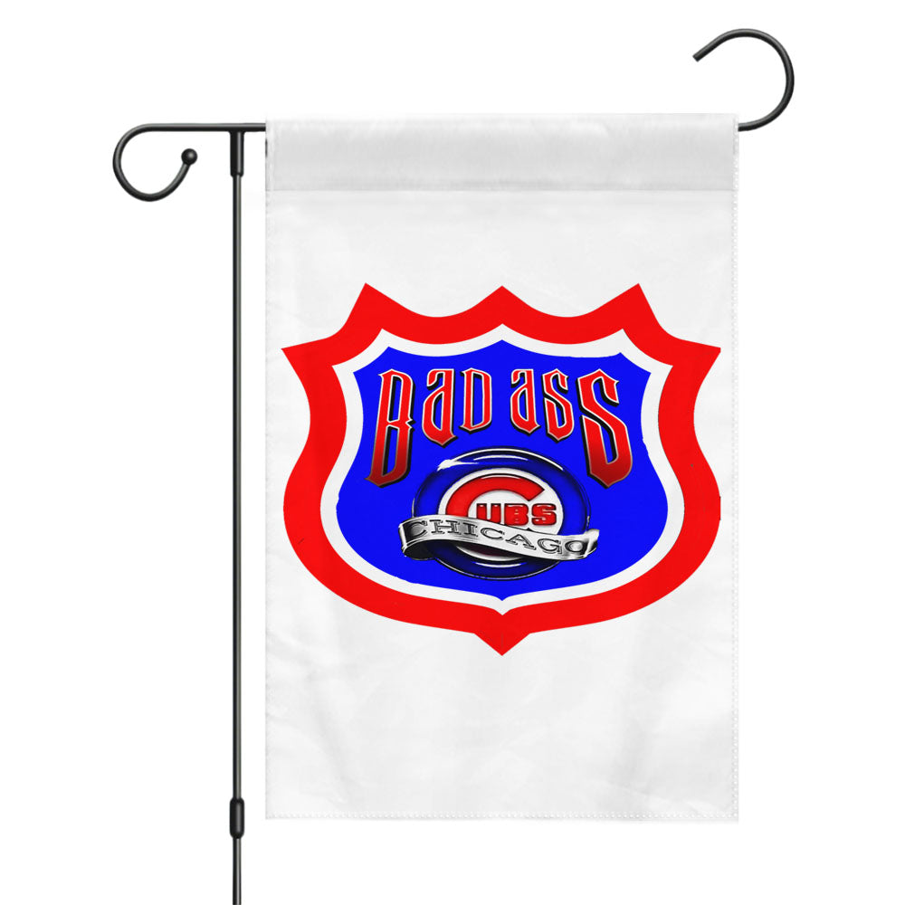 Bad Ass Chicago Cubs Garden Flags Yard Outdoor Lawn 12 X 18