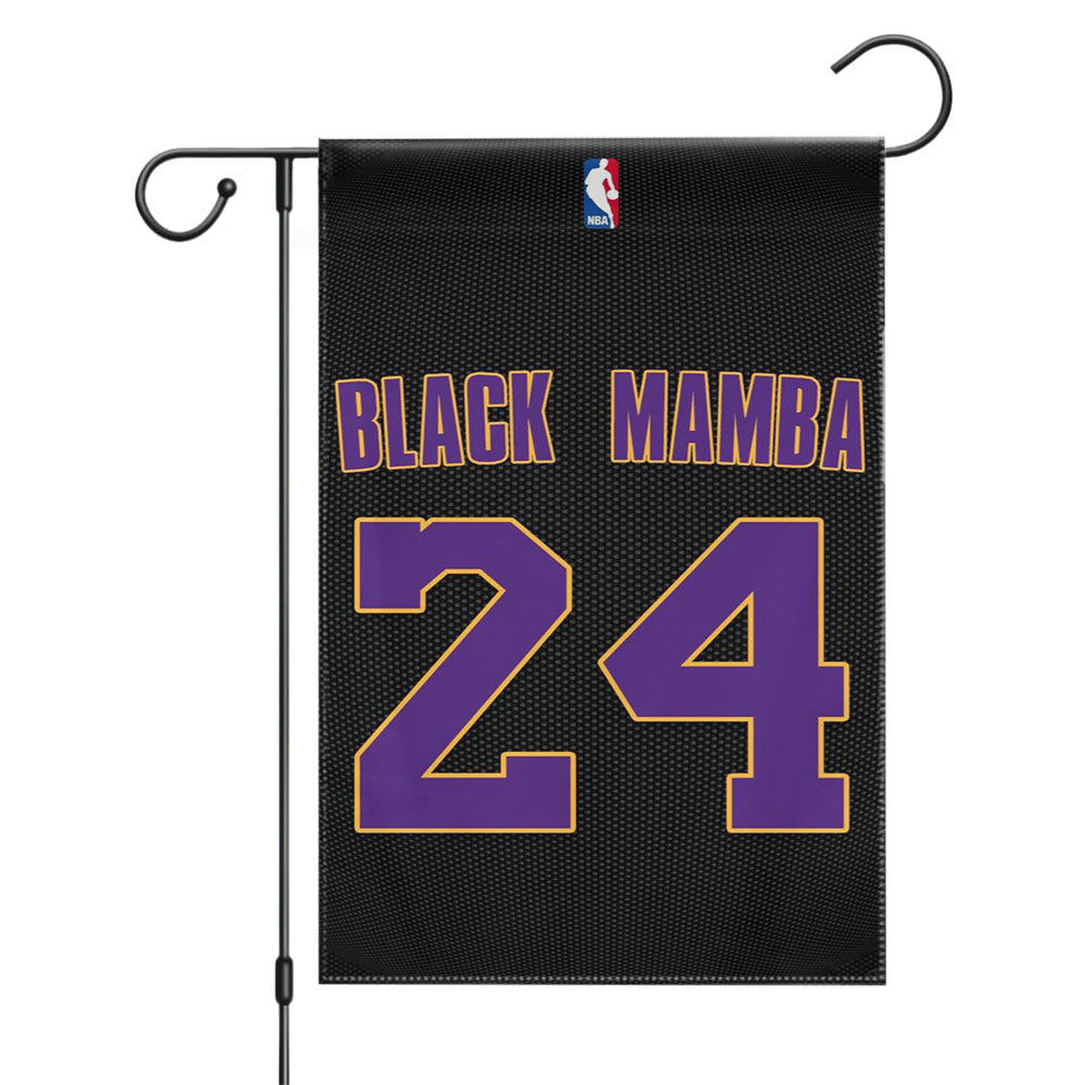Black Mampa Kobe Real Black Style Garden Flags Yard Outdoor Lawn 12 X 18