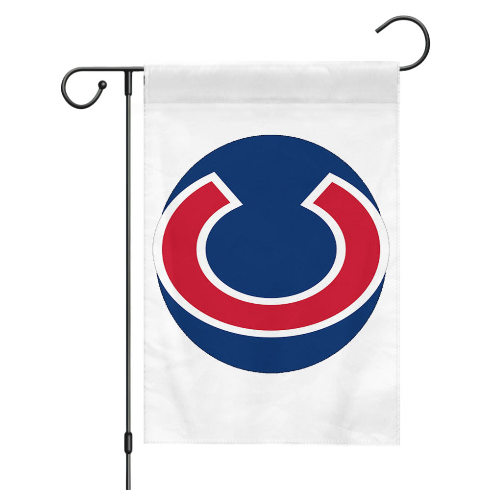 C Initial For Chicago Cubs Garden Flags Yard Outdoor Lawn 12 X 18