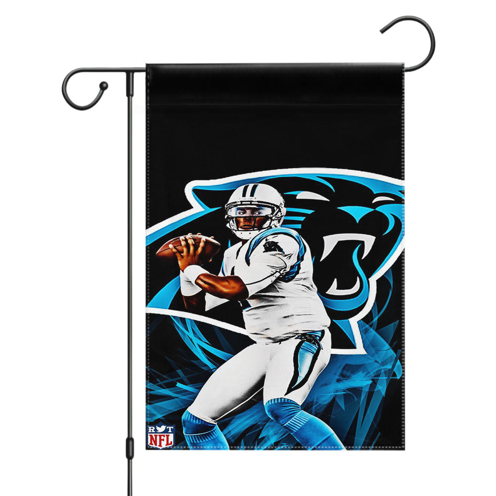 Cam Newton Carolina Panthers Garden Flags Yard Outdoor Lawn 12 X 18