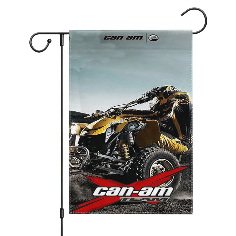 Can-Am Atv Motorcross Garden Flags Yard Outdoor Lawn 12 X 18