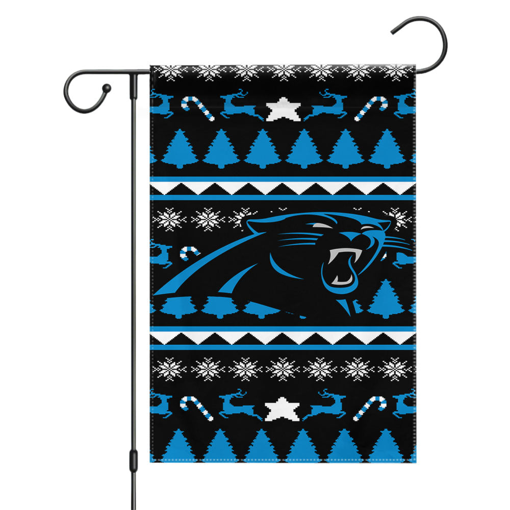 Carolina Panthers Helm Garden Flags Yard Outdoor Lawn 12 X 18